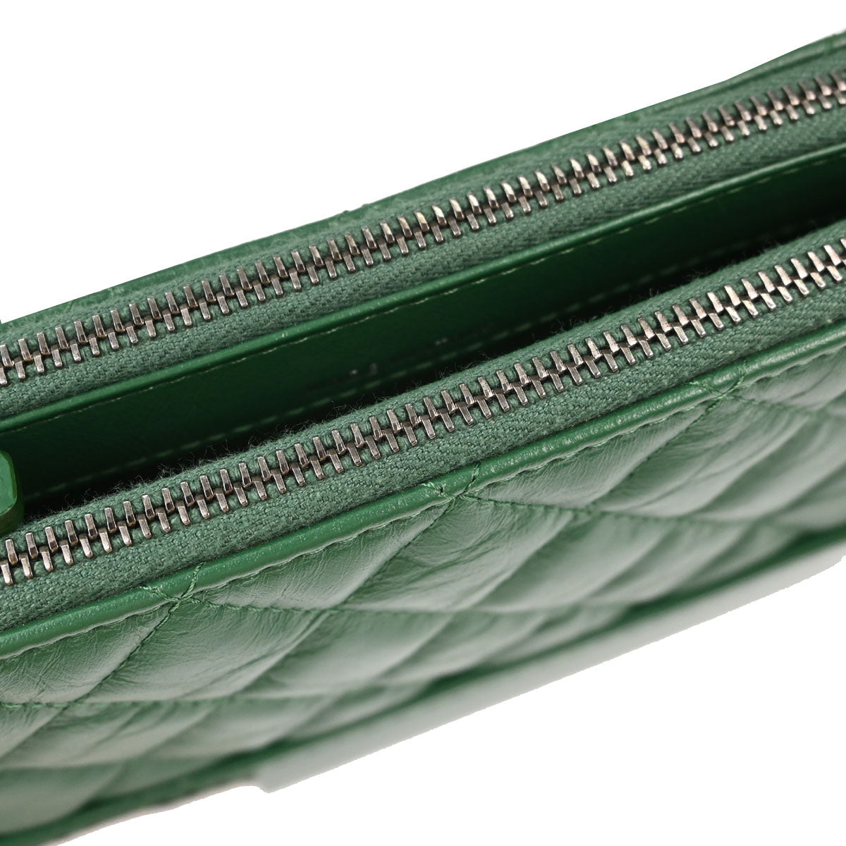 Chanel Green Calfskin Gabrielle WOC Wallet on Chain Shoulder Bag