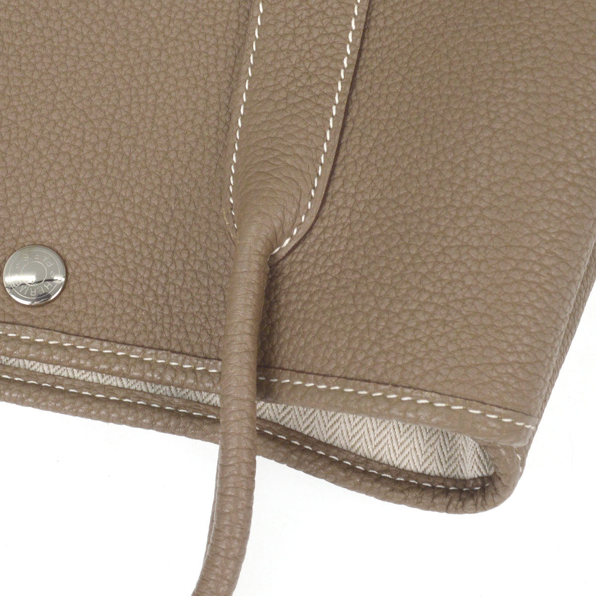 Hermes Etoupe Gray Negonda Garden Party 30 TPM Tote Handbag