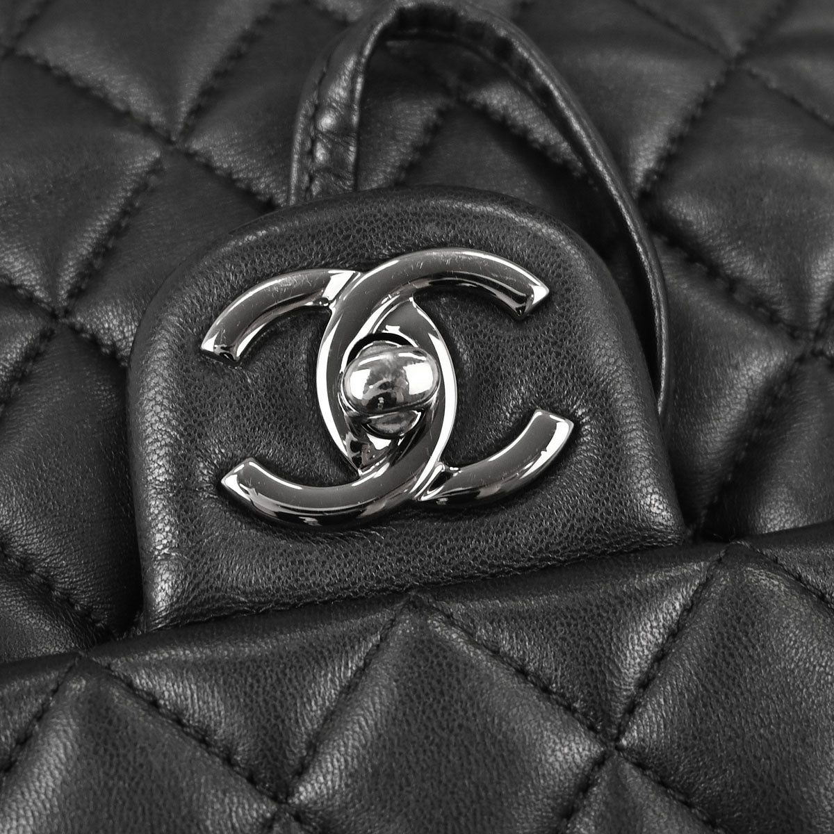 Chanel 2016-2017 Black Lambskin Urban Spirit Backpack