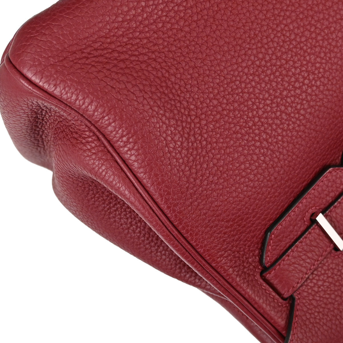 Hermes Rouge H Taurillon Clemence Birkin 30 Handbag