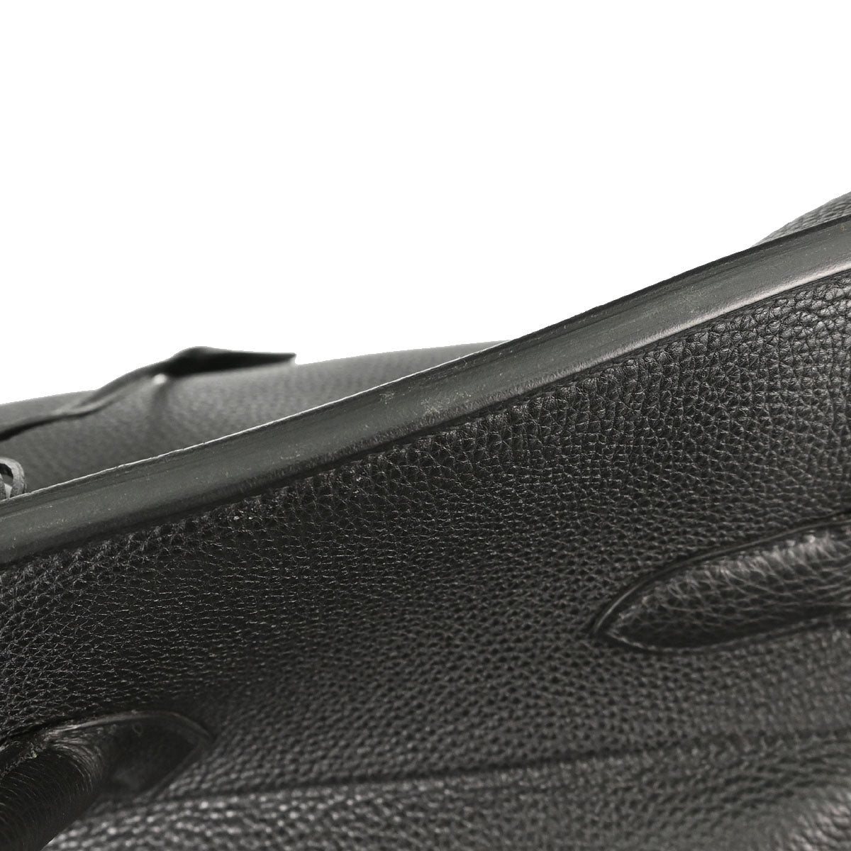 Hermes Black Togo HAC Haut a Courroies 50 Handbag
