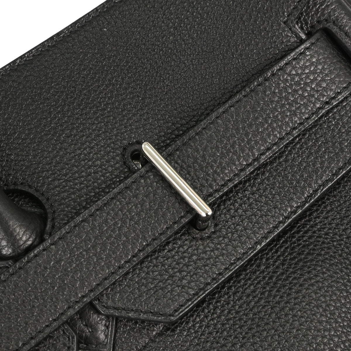 Hermes Black Togo HAC Haut a Courroies 50 Handbag