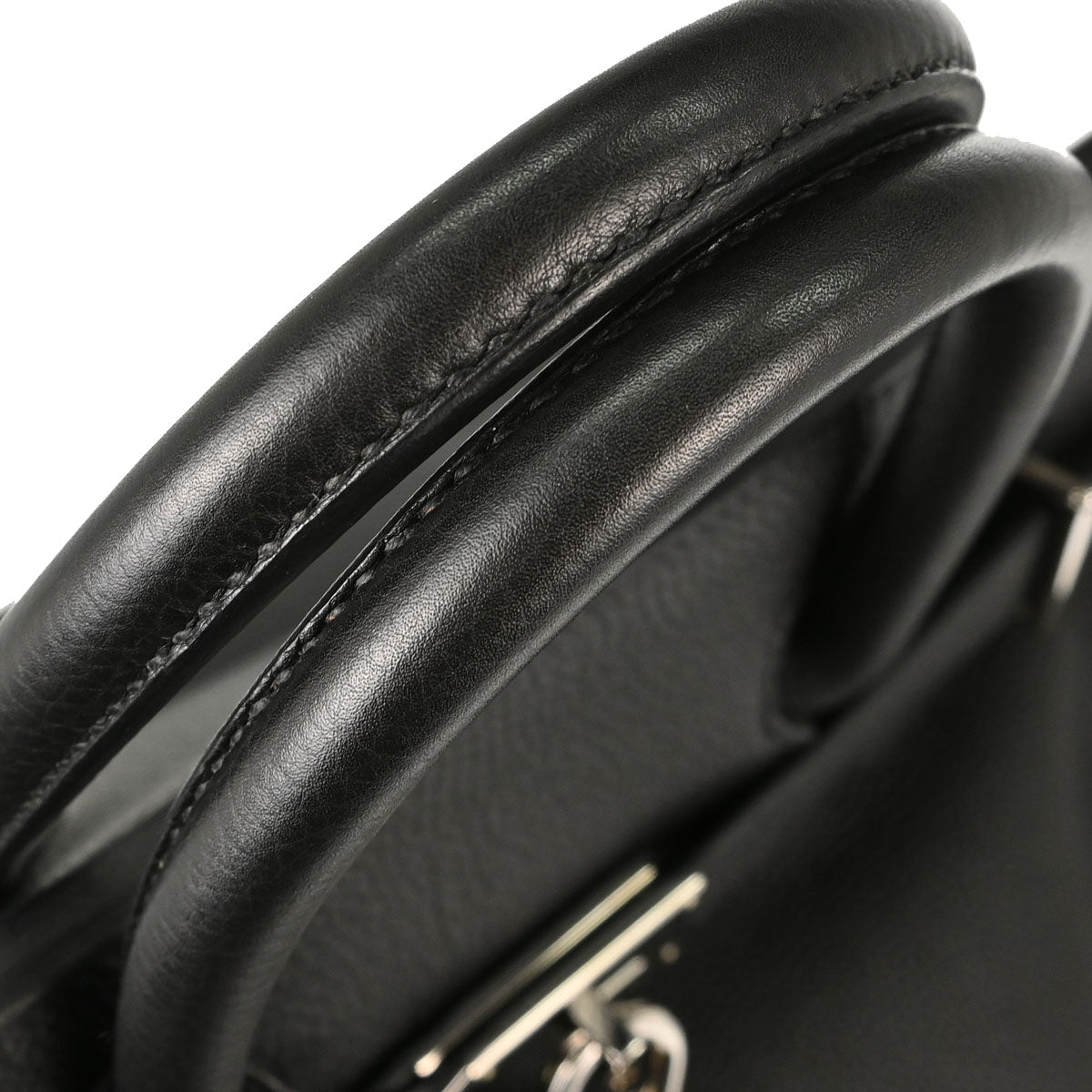 Hermes Black Togo HAC Haut a Courroies 50 Handbag