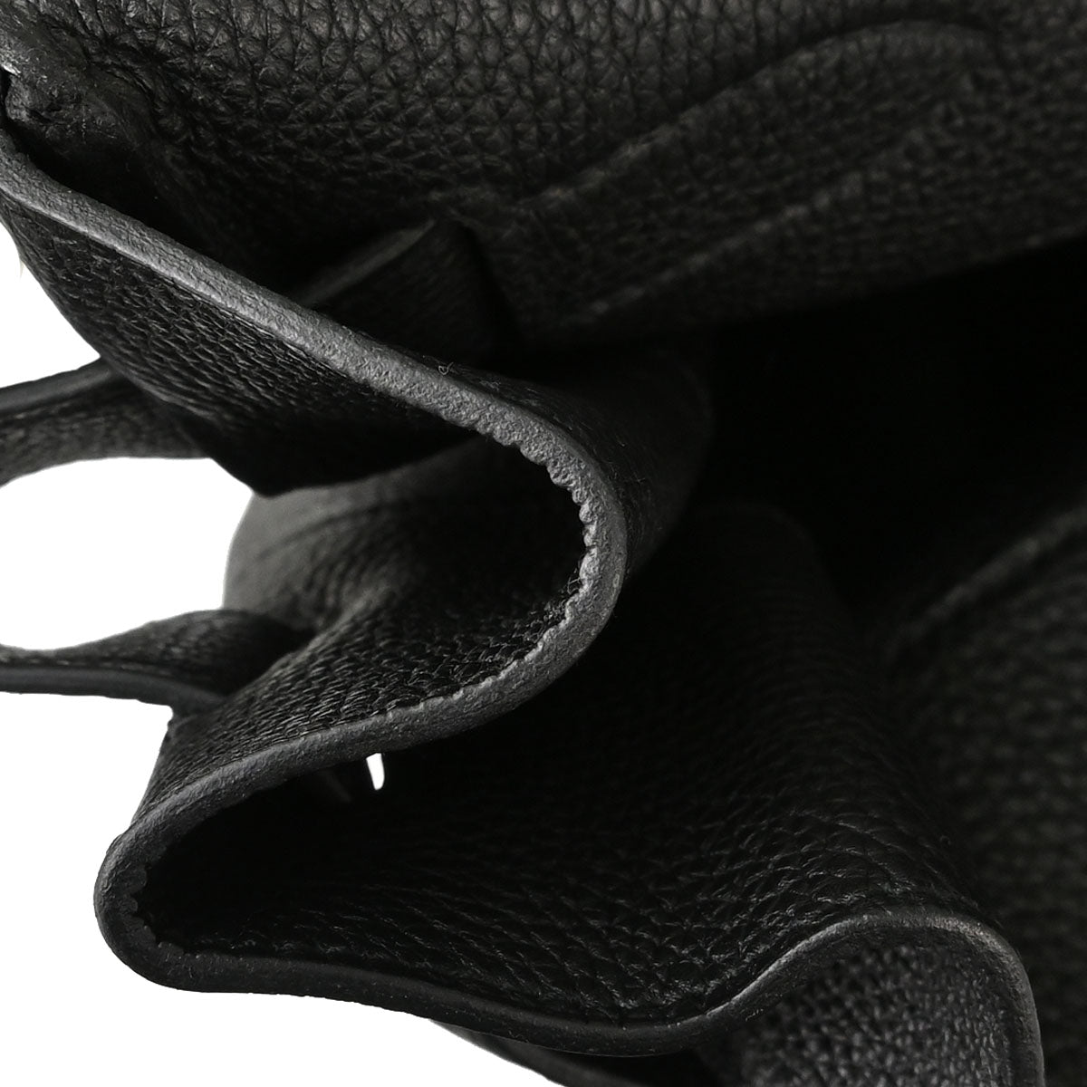 Hermes Black Togo HAC Haut a Courroies 50 Handbag