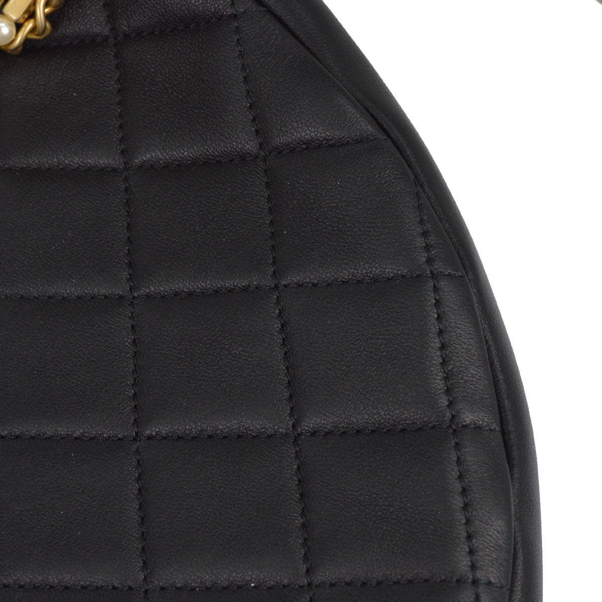 Chanel 2019 Black Lambskin All About Chains Hobo Handbag