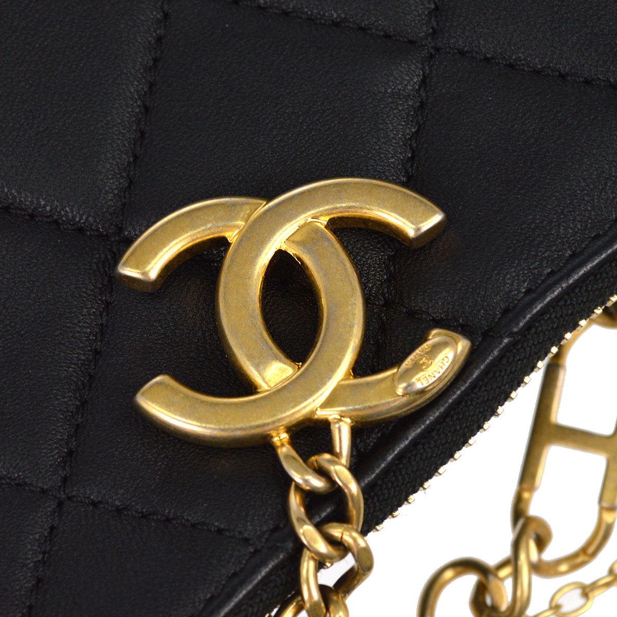 Chanel 2019 Black Lambskin All About Chains Hobo Handbag