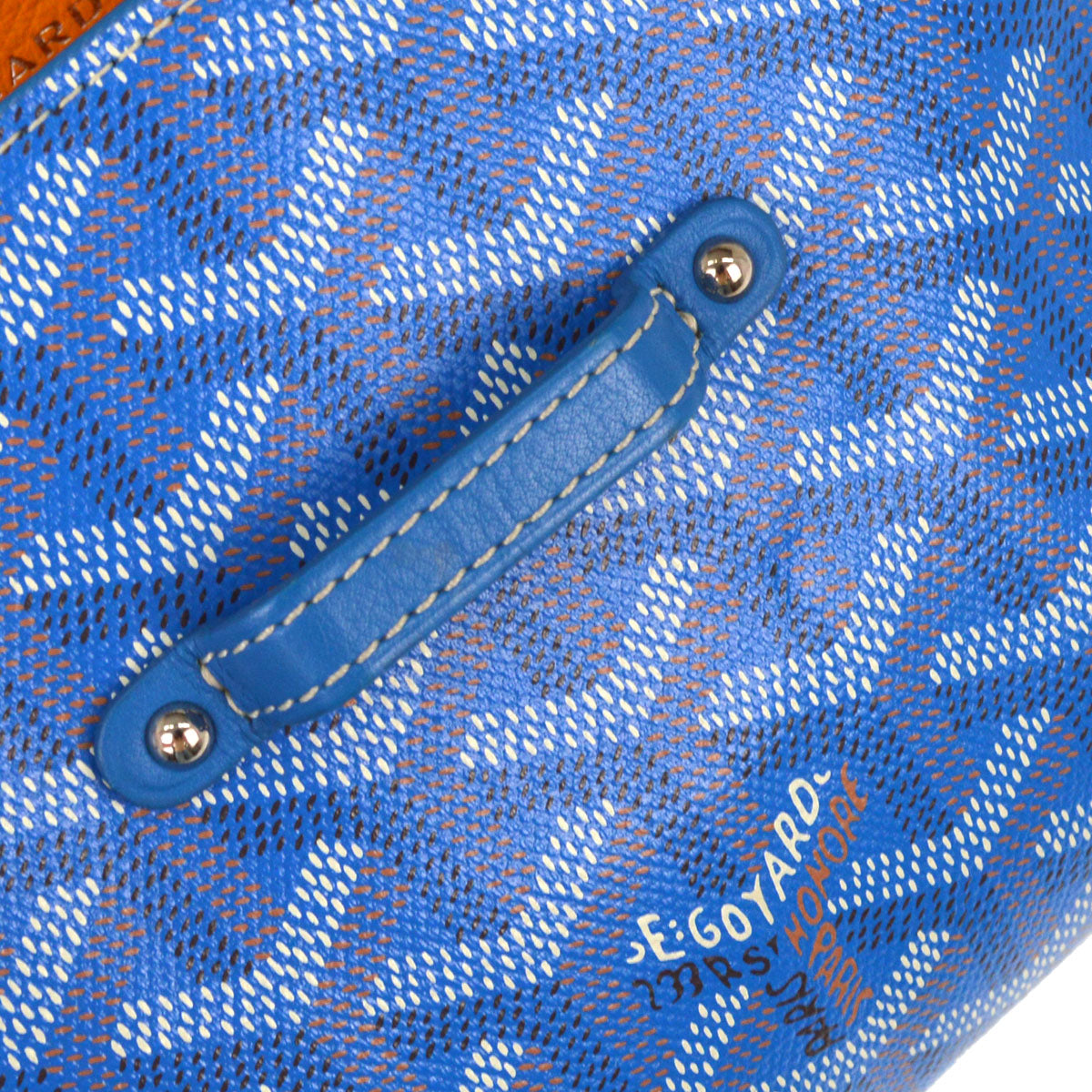 Goyard Blue Saigon Souple Mini 2way Shoulder Handbag