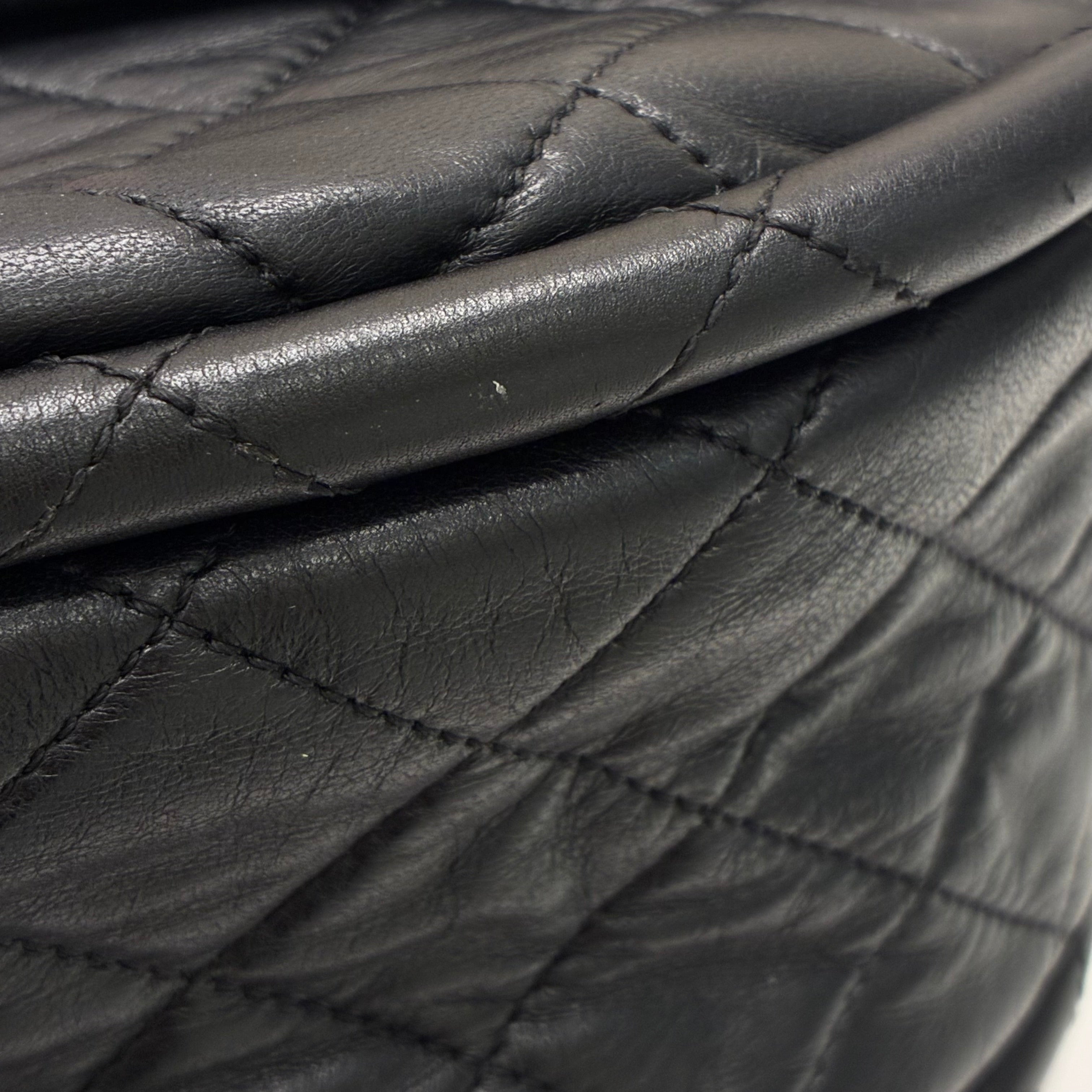 Chanel 2012-2013 Black Lambskin Large Hula Hoop Handbag