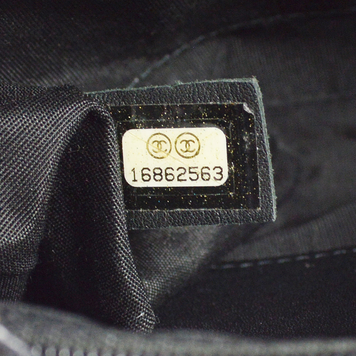 Chanel 2012 Black Caviar Half-Moon WOC Wallet
