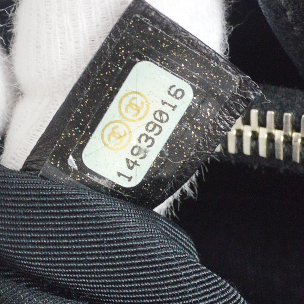 Chanel 2010-2011 Black Lambskin Chain Tote Handbag