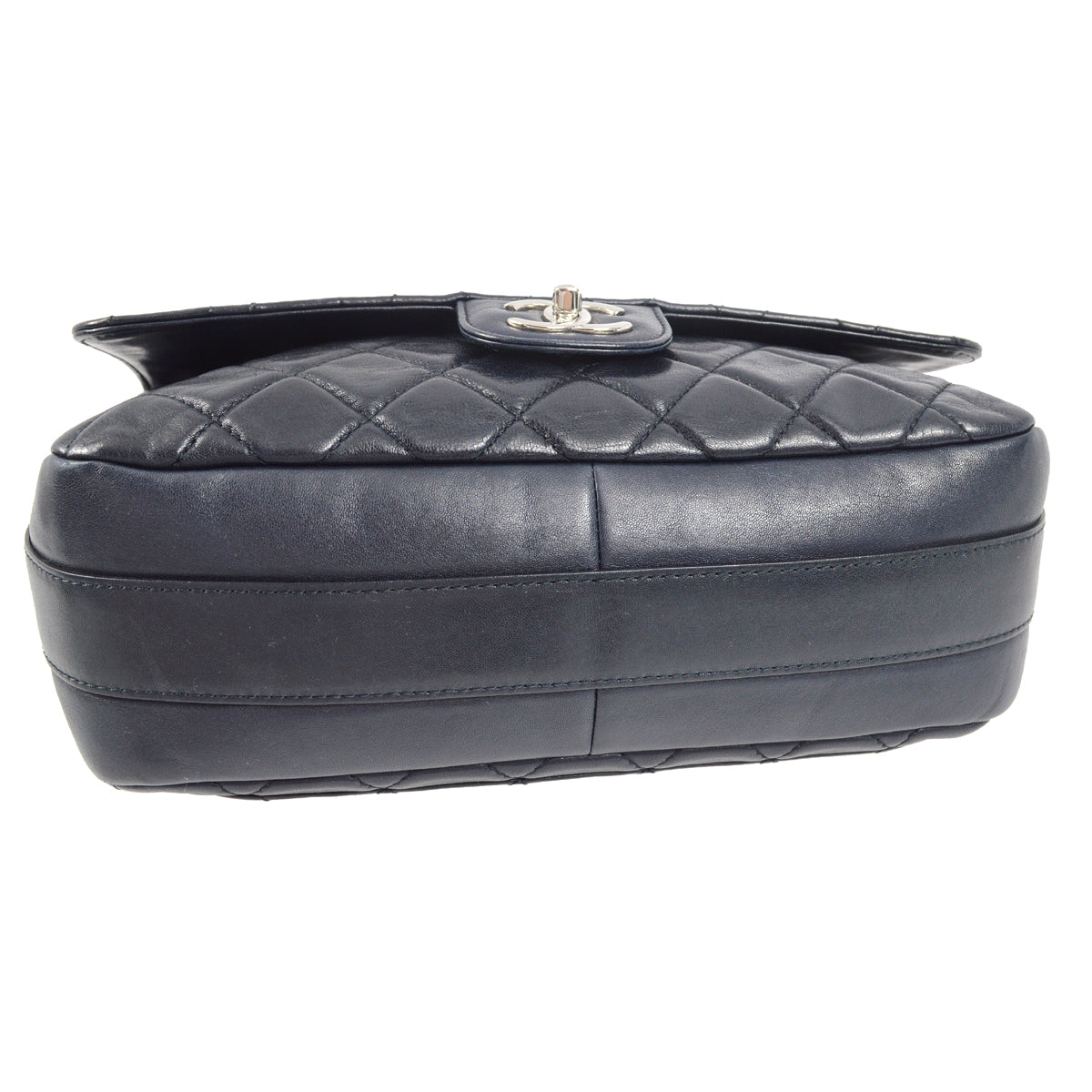 Chanel 2017 Navy Calfskin Shoulder Bag