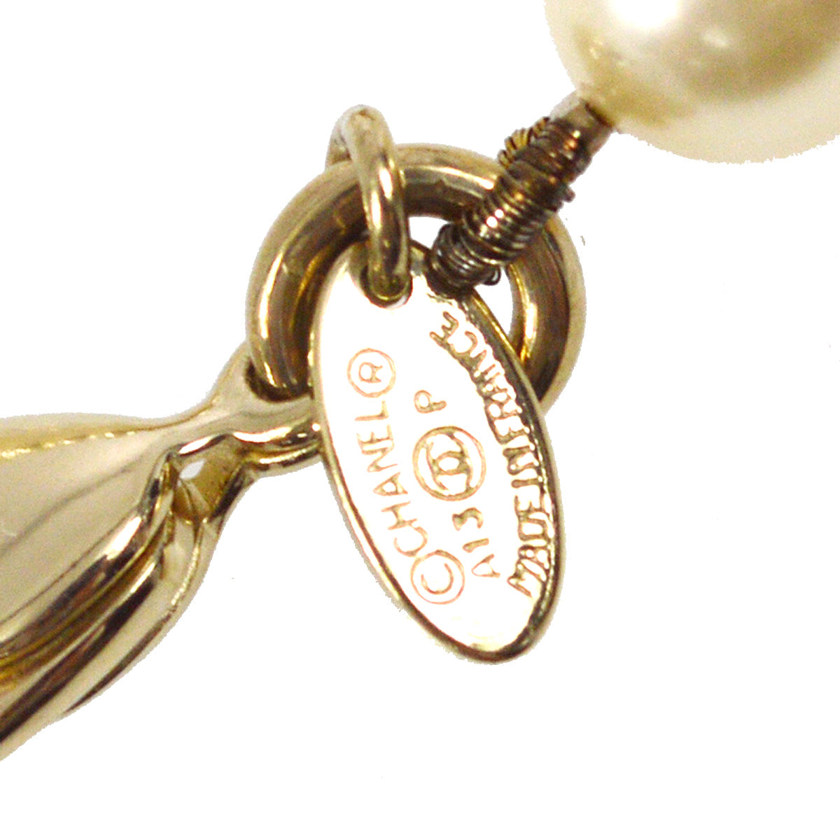 Chanel Artificial Pearl Chain Necklace A13P
