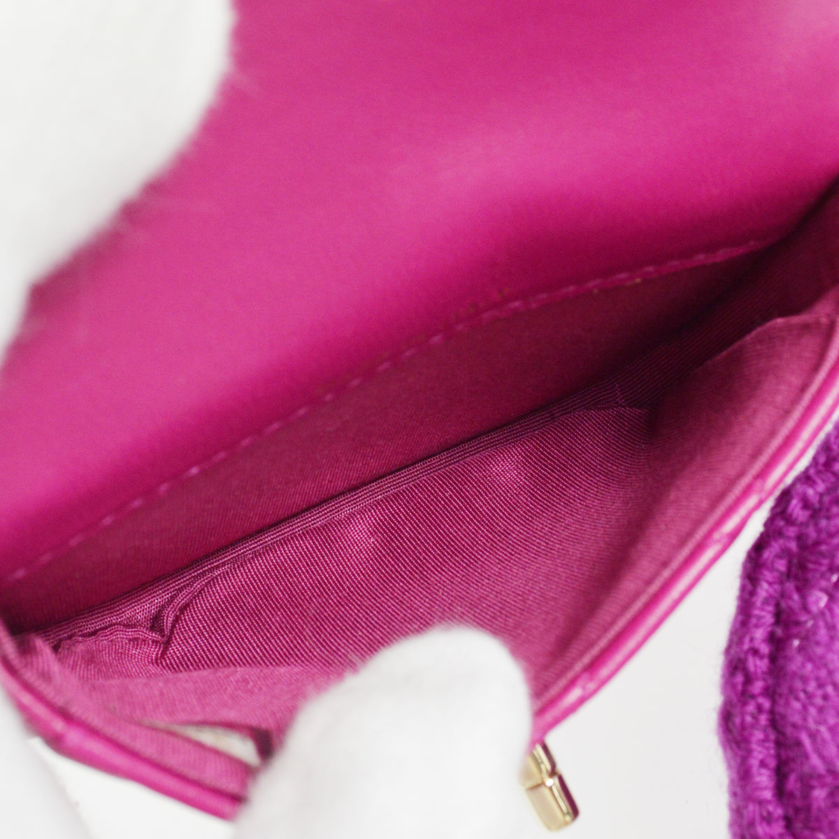 Chanel 2019 Pink Purple Lambskin Belt Pouch Bum Bag