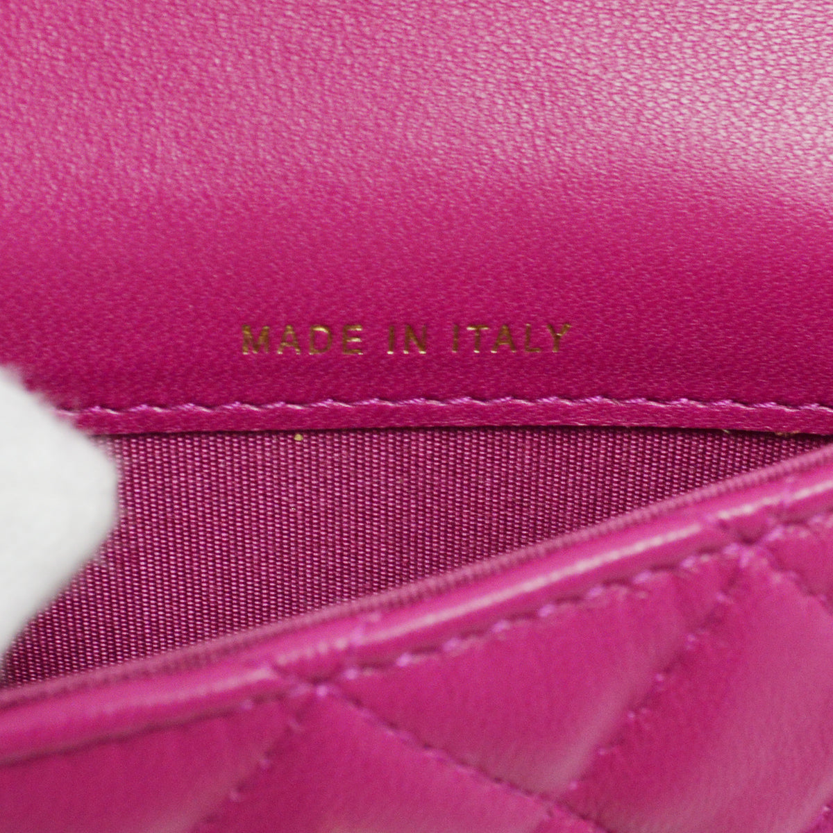 Chanel 2019 Pink Purple Lambskin Belt Pouch Bum Bag