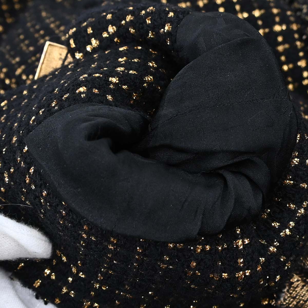 Chanel 2011 Tweed Coat Black Gold #36