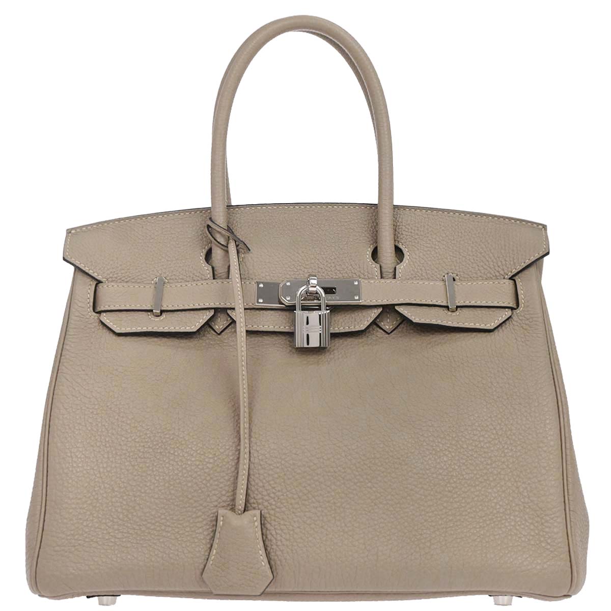 Hermes Tourterelle Gray Togo Birkin 30 Handbag