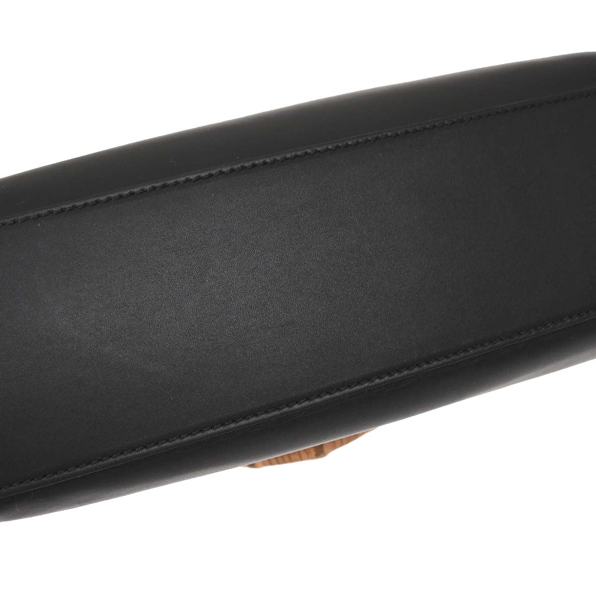 Gucci Black Bamboo Nymphaea 2way Shoulder Handbag