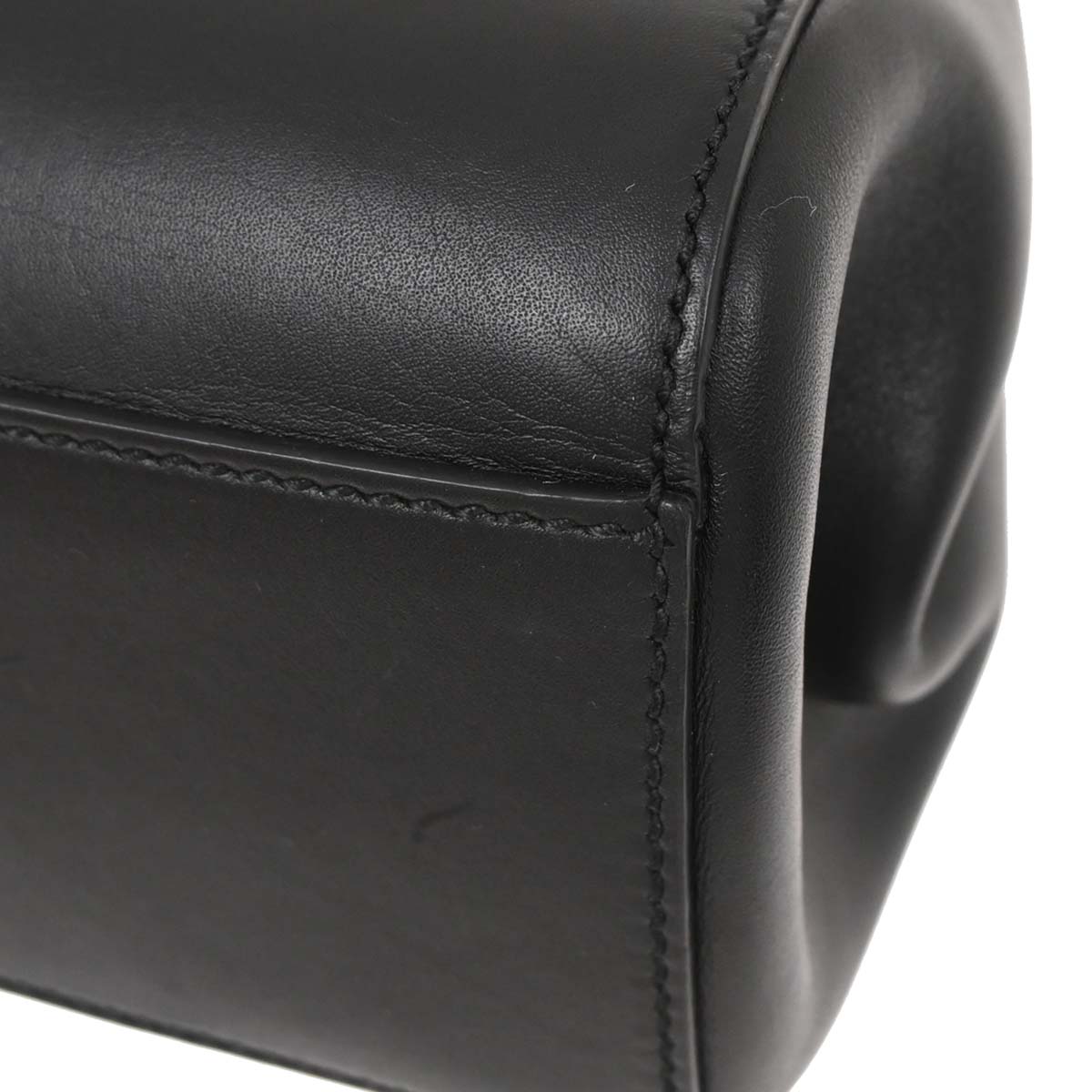 Gucci Black Bamboo Nymphaea 2way Shoulder Handbag