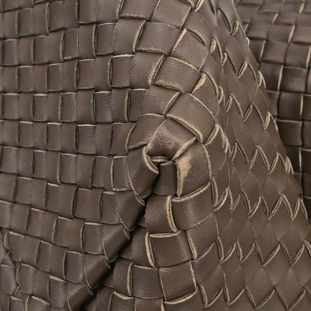 Bottega Veneta Brown Leather Intrecciato Tote Bag