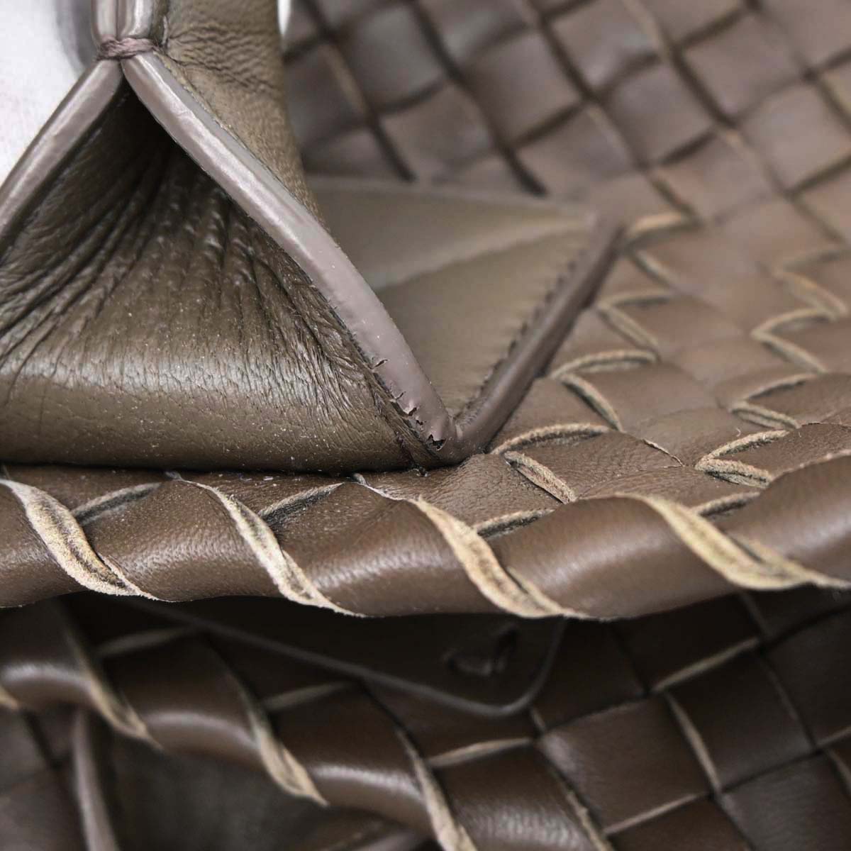 Bottega Veneta Brown Leather Intrecciato Tote Bag