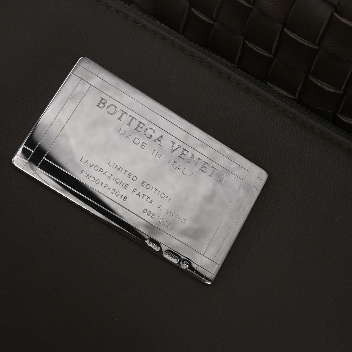 Bottega Veneta Brown Leather Intrecciato Tote Bag