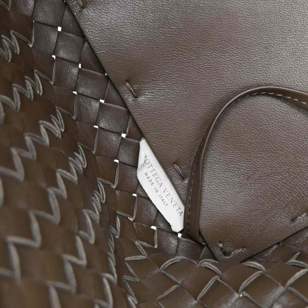 Bottega Veneta Brown Leather Intrecciato Tote Bag