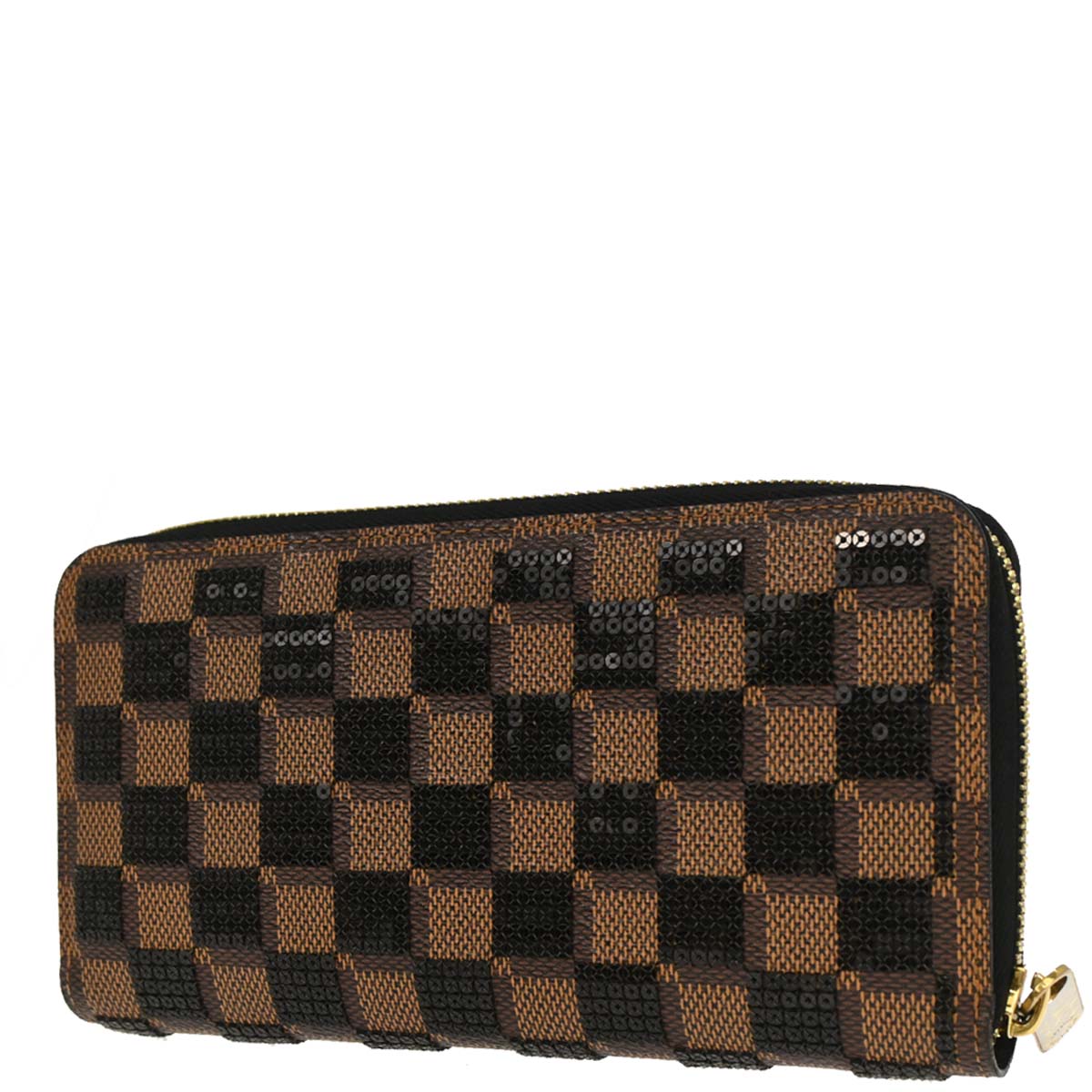 Louis Vuitton Sequins Damier Paillettes Zippy Long Wallet N63173
