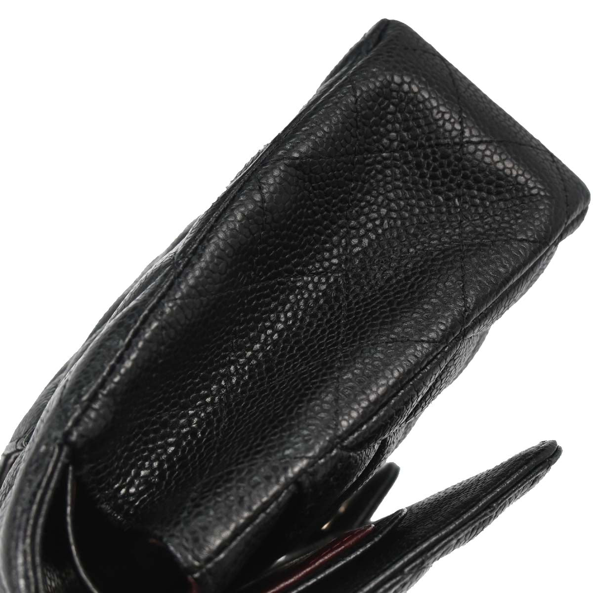 Chanel Black Calfskin Medium Classic Double Flap Shoulder Bag