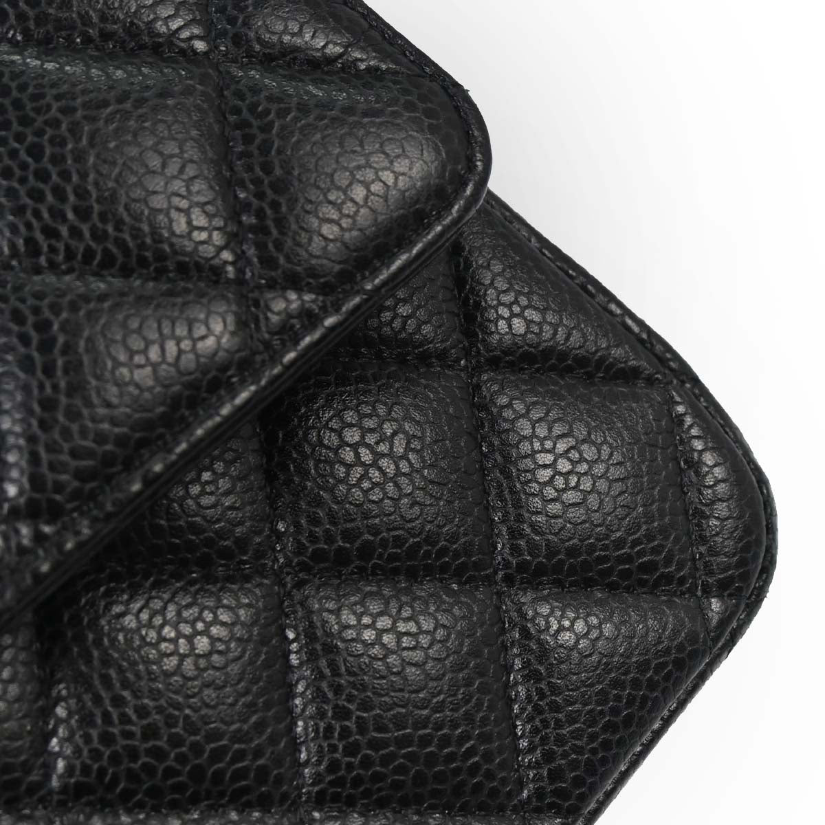 Chanel Black Calfskin Medium Classic Double Flap Shoulder Bag