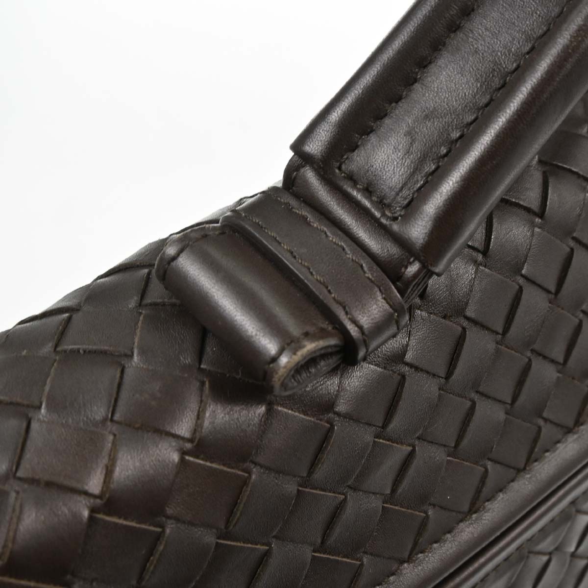 Bottega Veneta Brown Calfskin Intrecciato Briefcase Handbag