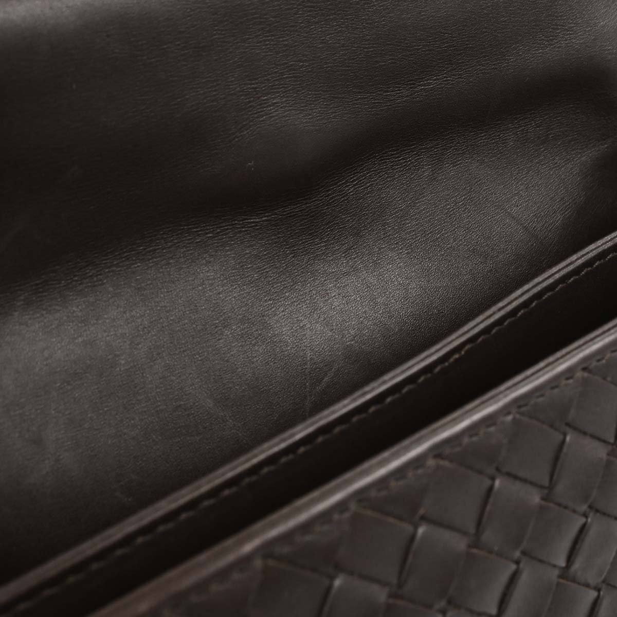 Bottega Veneta Brown Calfskin Intrecciato Briefcase Handbag