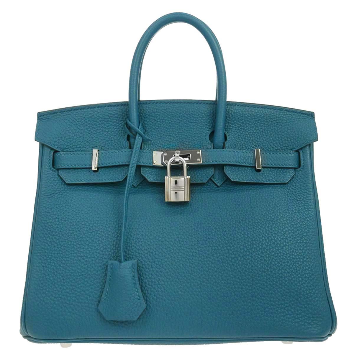 Hermes Cobalt Togo Birkin 25 Handbag