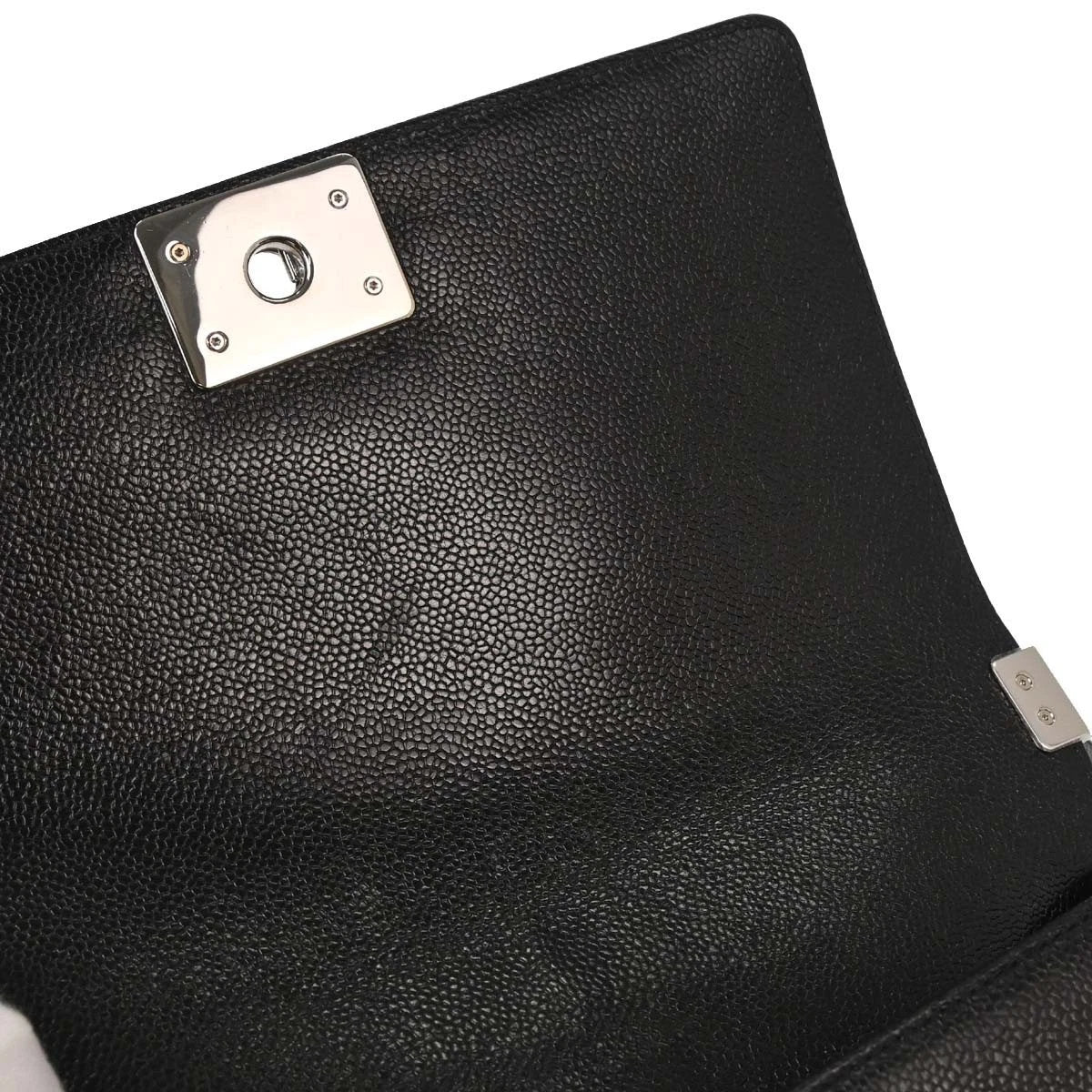 Boy Chanel Black Caviar Chevron Medium Shoulder Bag