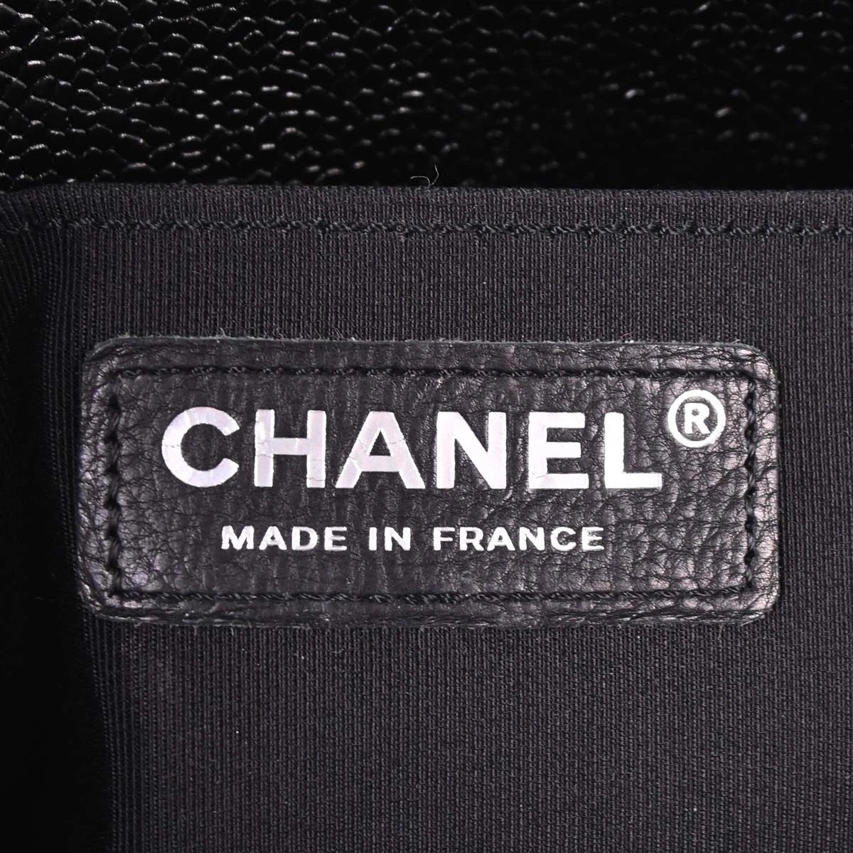 Boy Chanel Black Caviar Chevron Medium Shoulder Bag