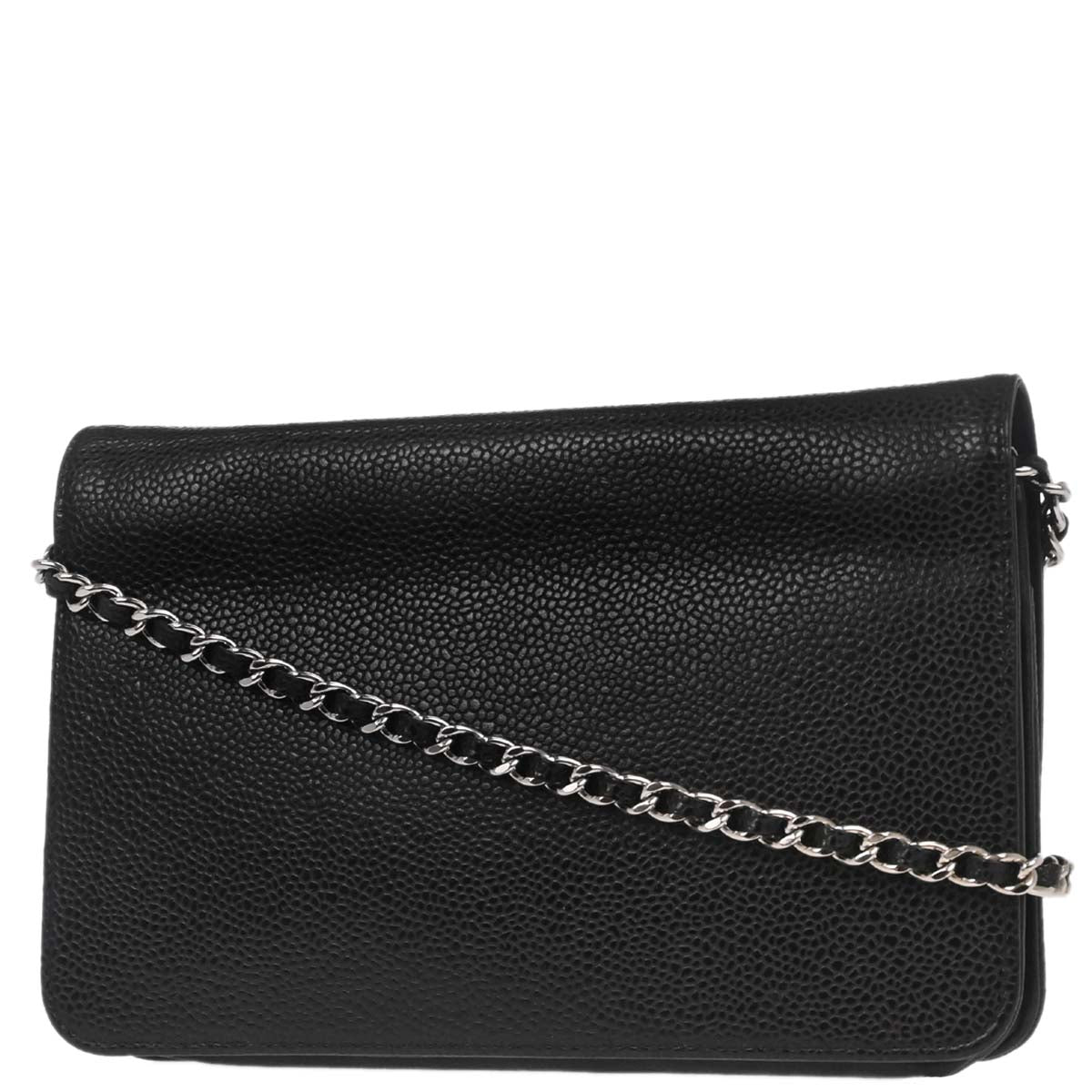 Chanel Black Caviar Timeless WOC Wallet on Chain Shoulder Bag
