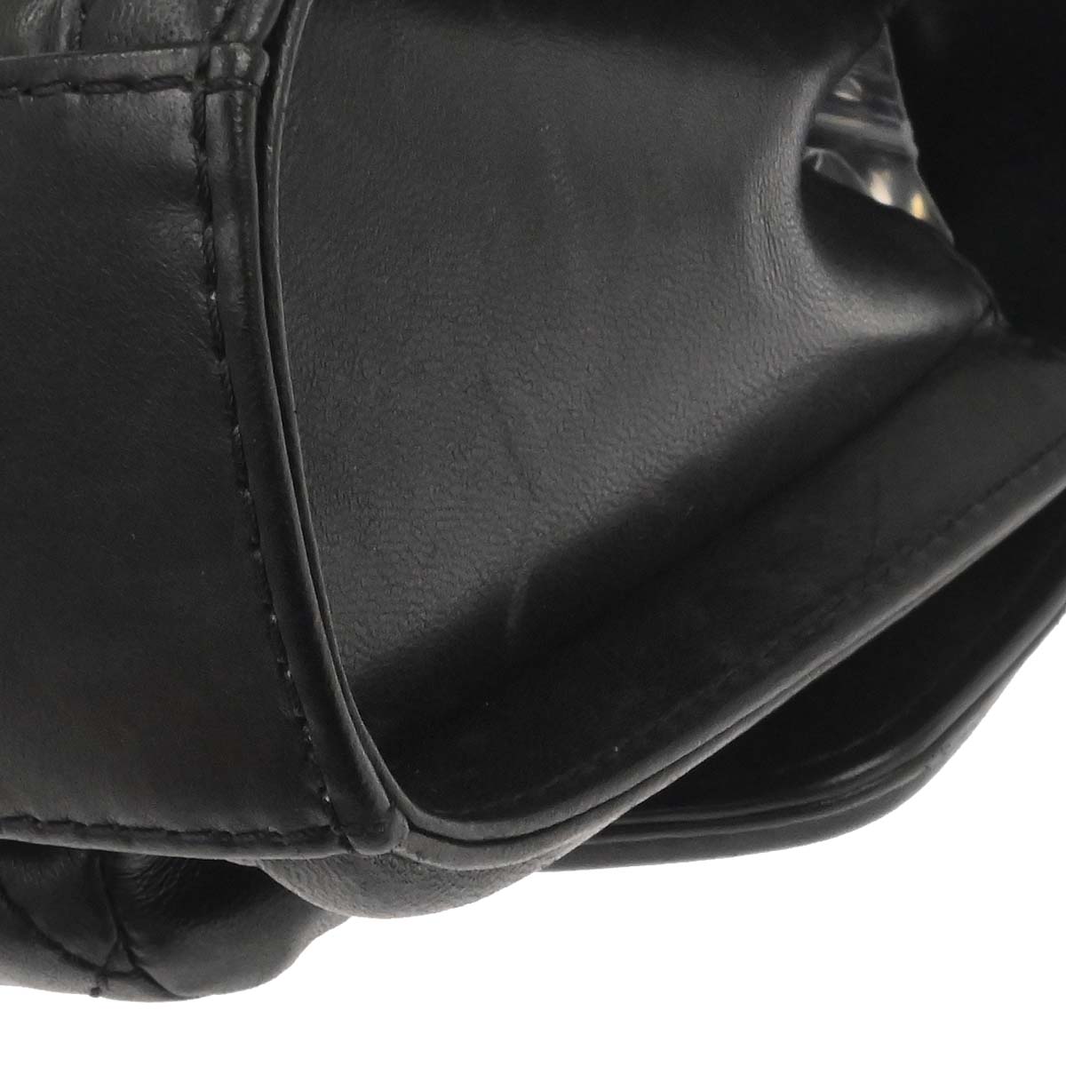 Chanel Black Lambskin Geometric Flap Shoulder Bag