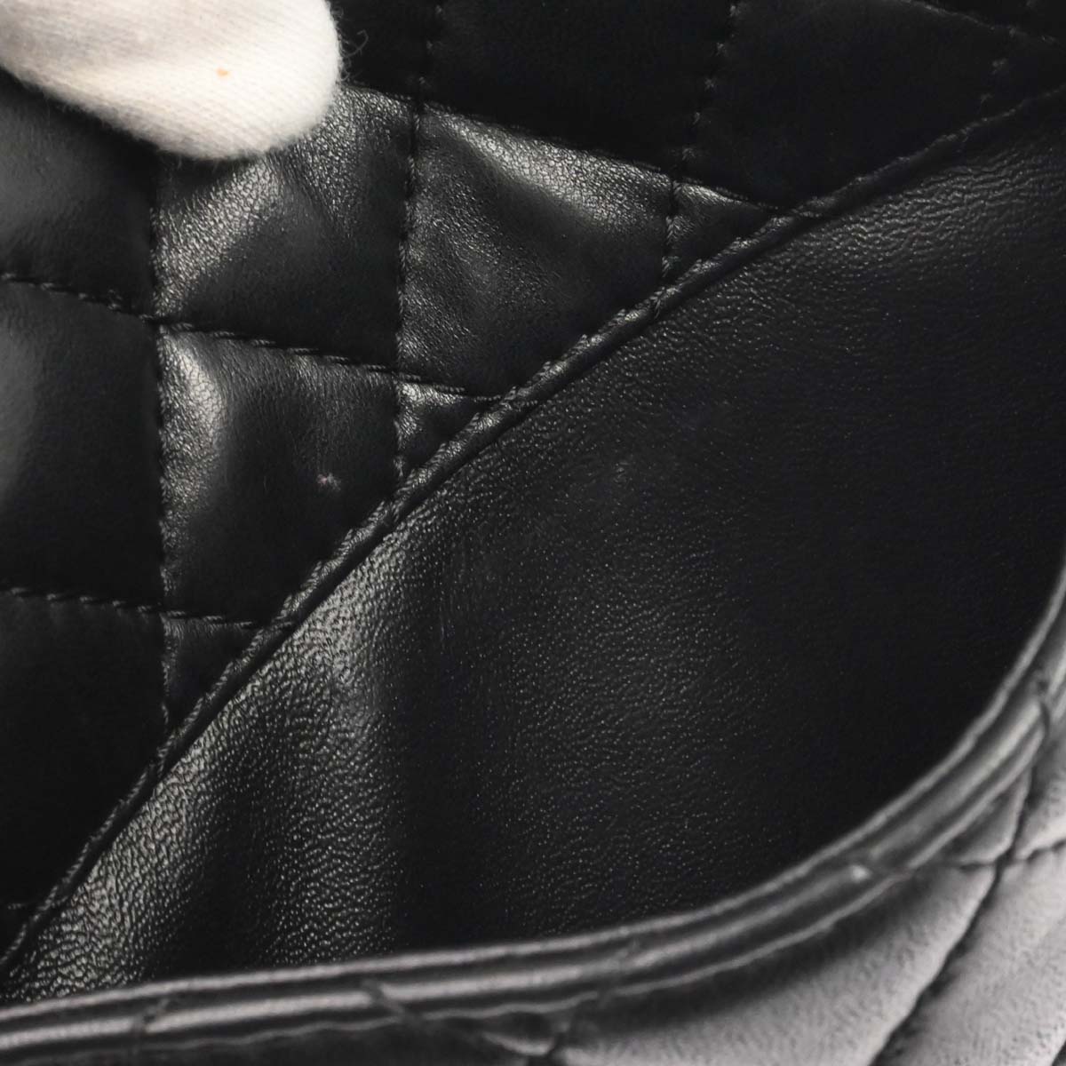 Chanel Black Lambskin Geometric Flap Shoulder Bag