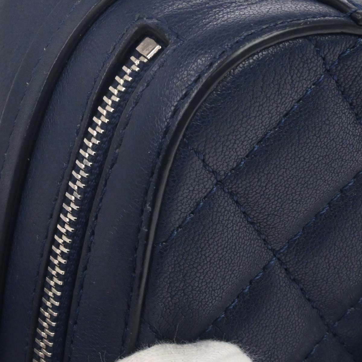 Chanel Navy Lambskin CC Mini Box Camera Bag Shoulder Bag