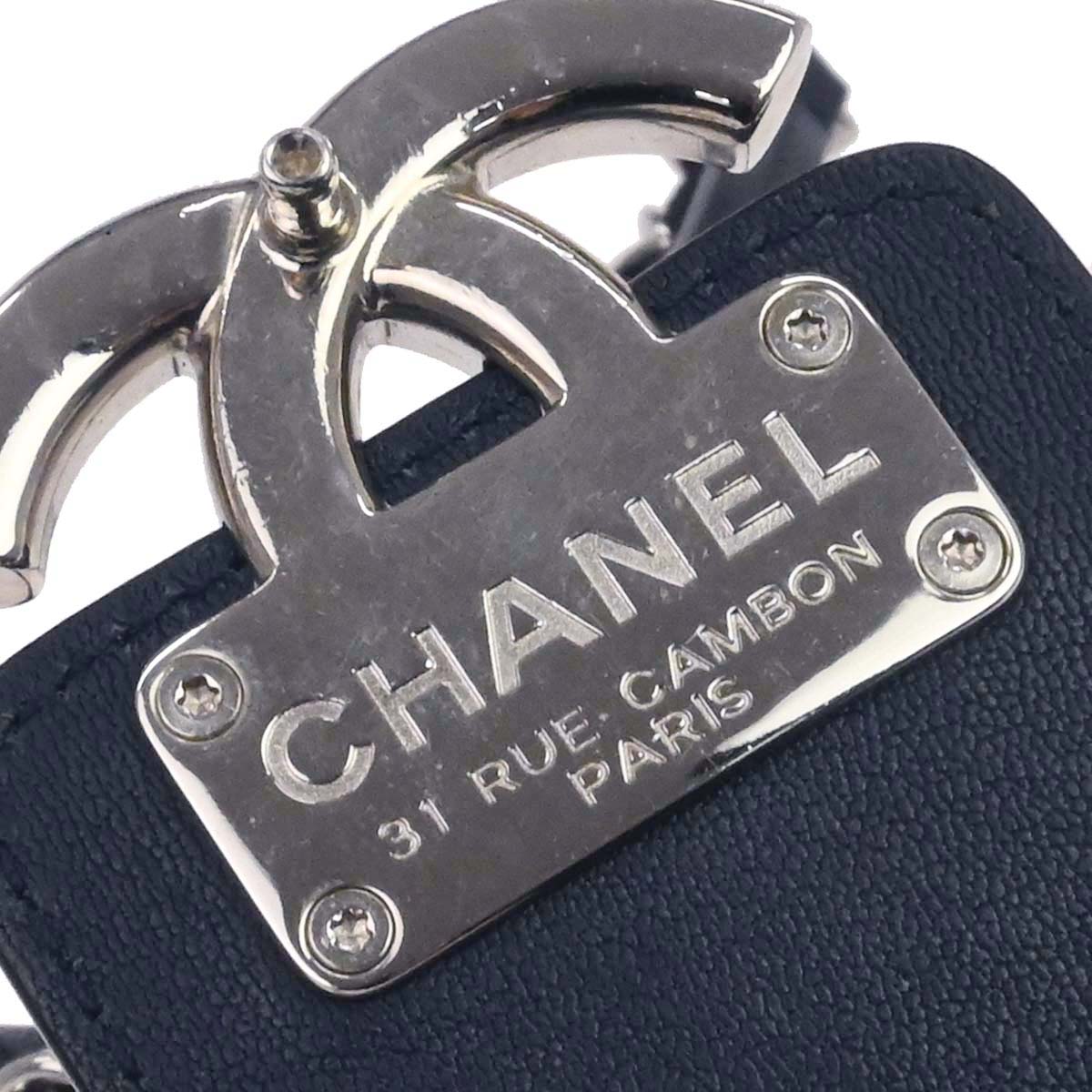 Chanel Navy Lambskin CC Mini Box Camera Bag Shoulder Bag