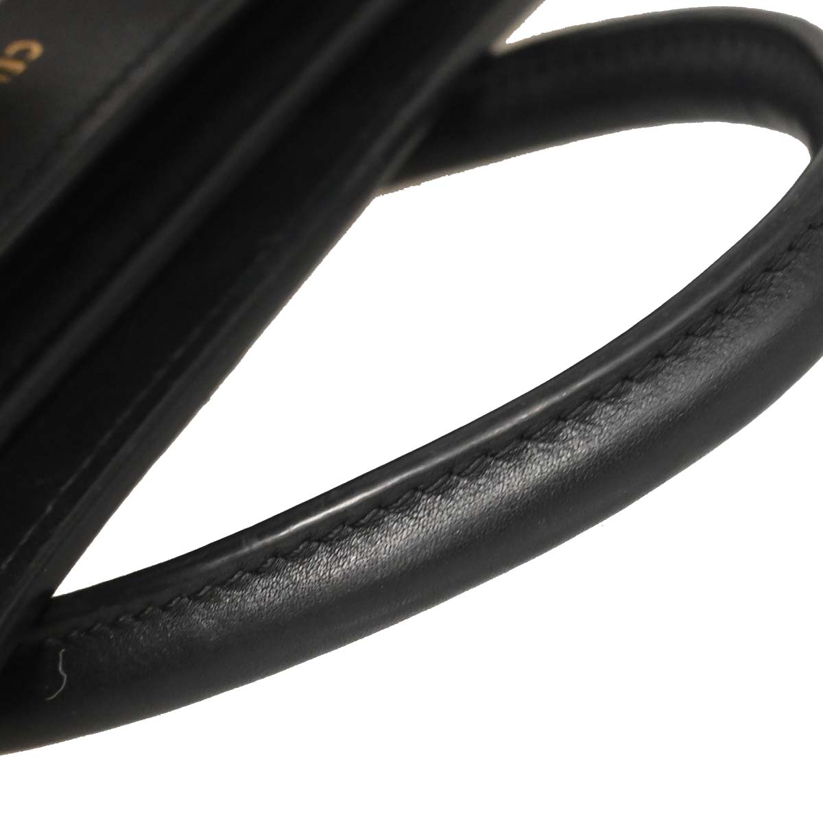 Celine Black Leather Nano Luggage 2way Shoulder Tote Bag