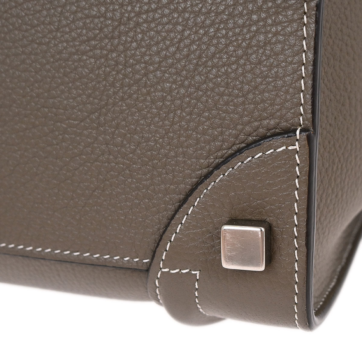 Celine Brown Luggage Micro Tote Handbag