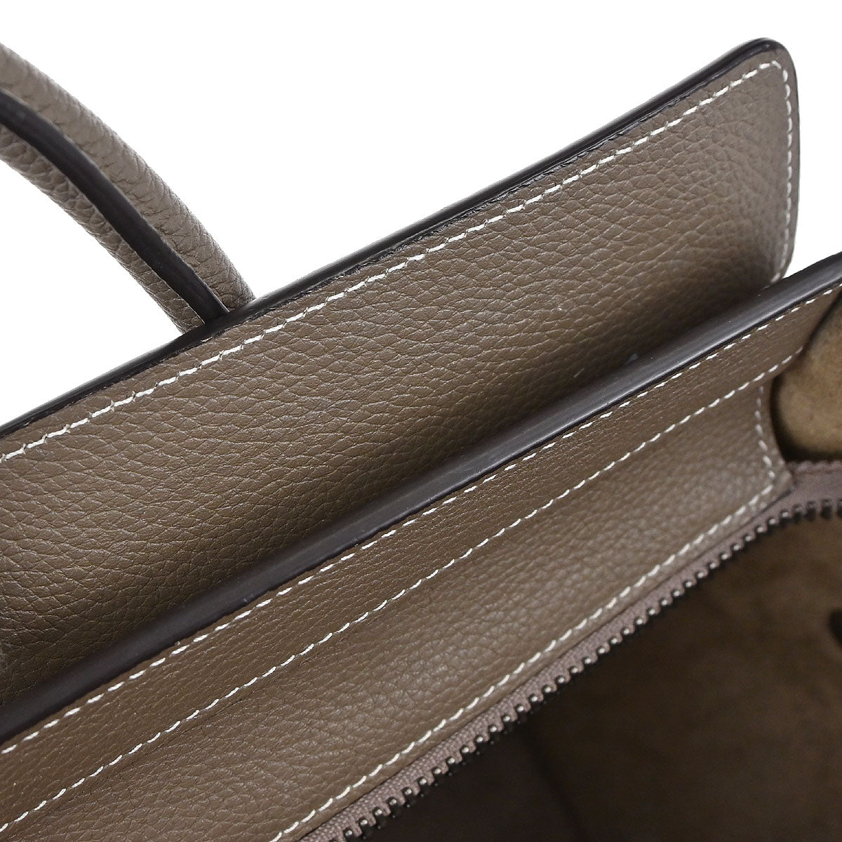 Celine Brown Luggage Micro Tote Handbag