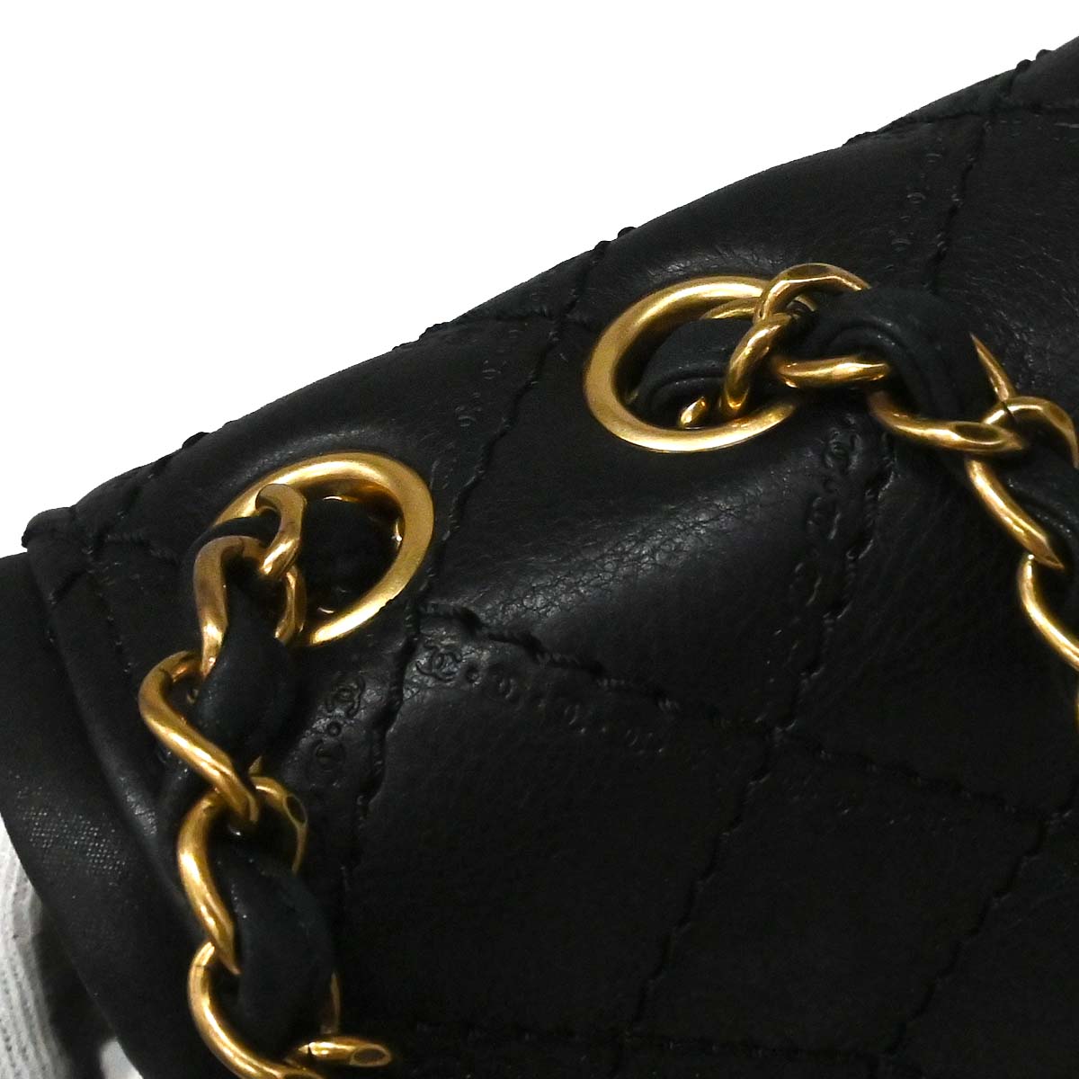 Chanel Black Calfskin Shoulder Bag