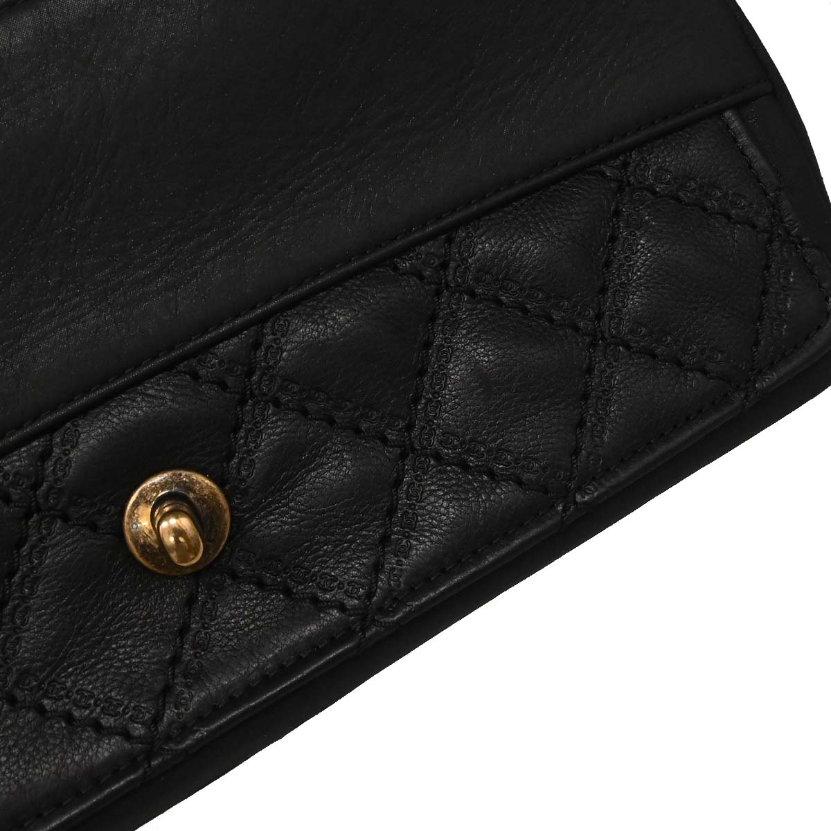 Chanel Black Calfskin Shoulder Bag