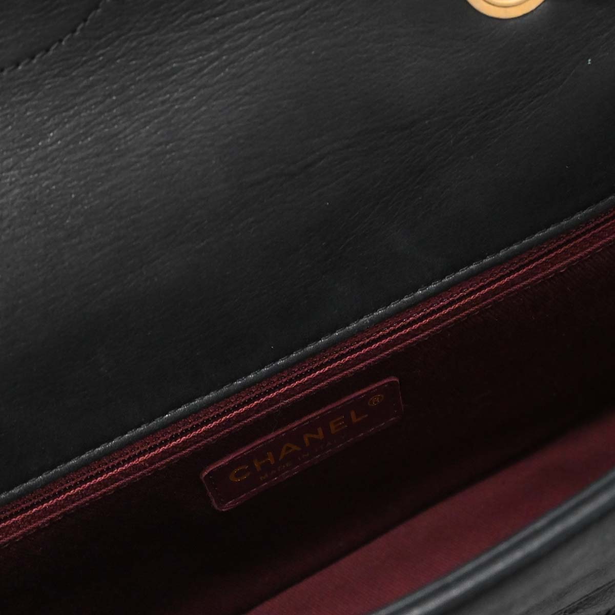 Chanel Black Calfskin Shoulder Bag