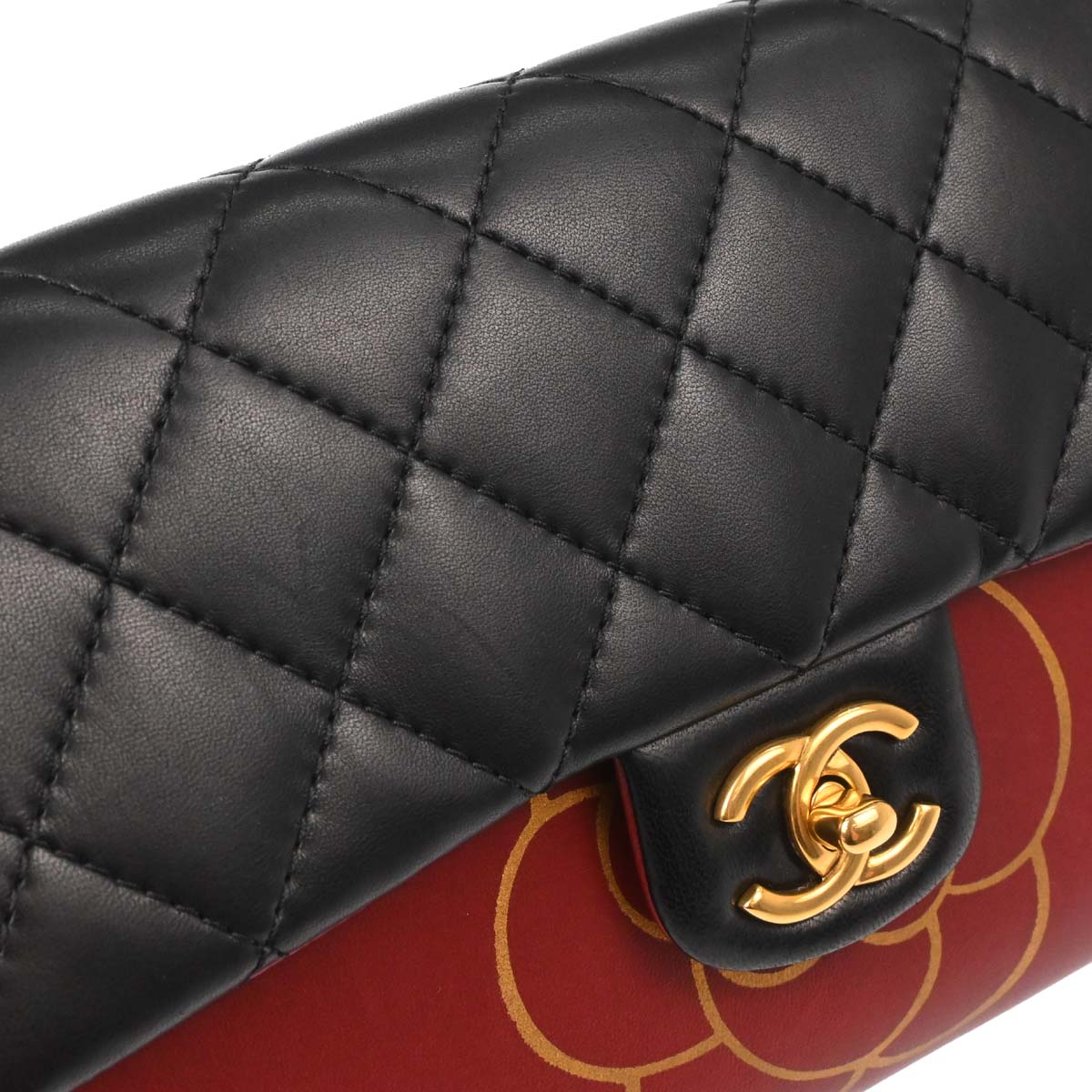 Chanel Black Lambskin Gabrielle Menu Clutch Handbag