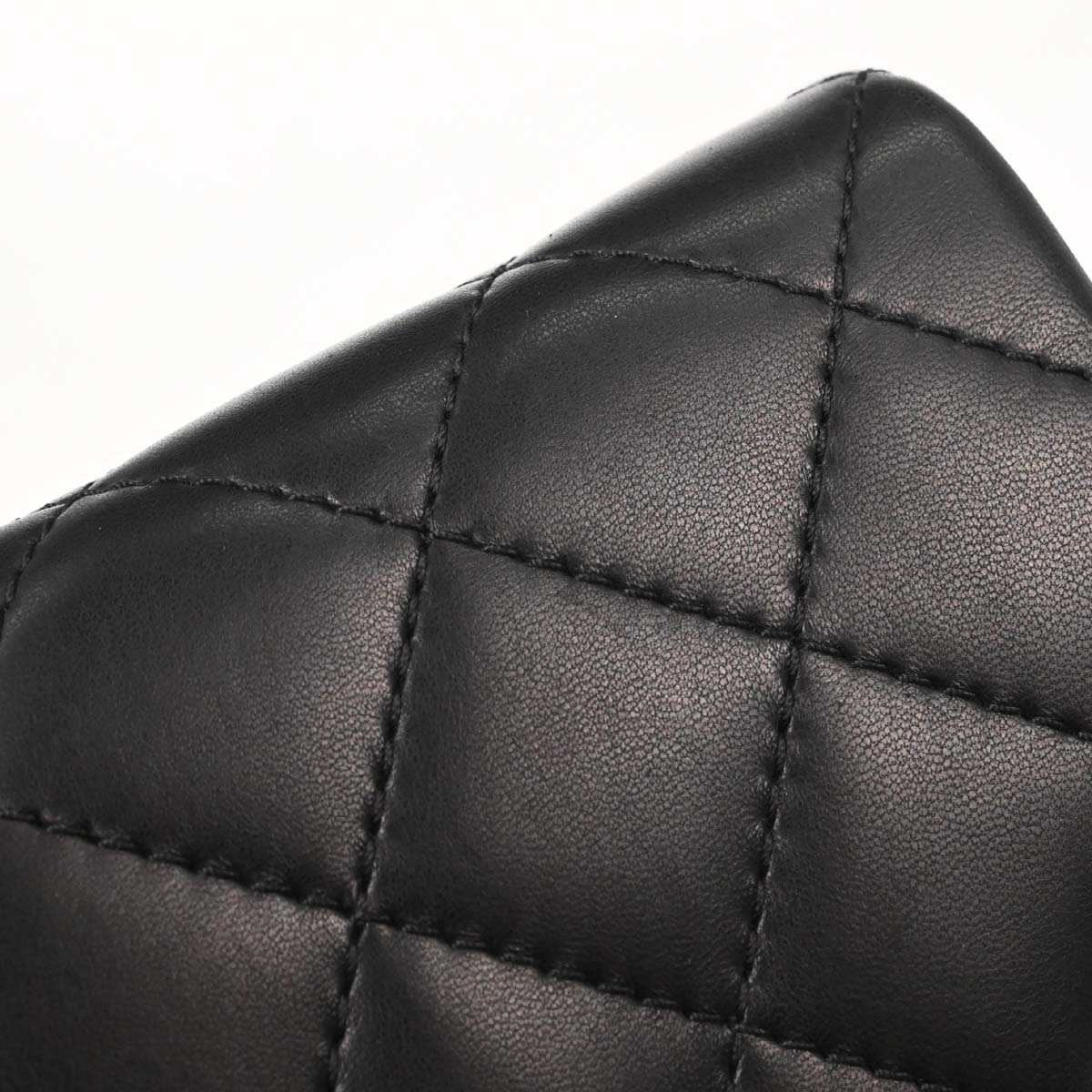 Chanel Black Lambskin Gabrielle Menu Clutch Handbag