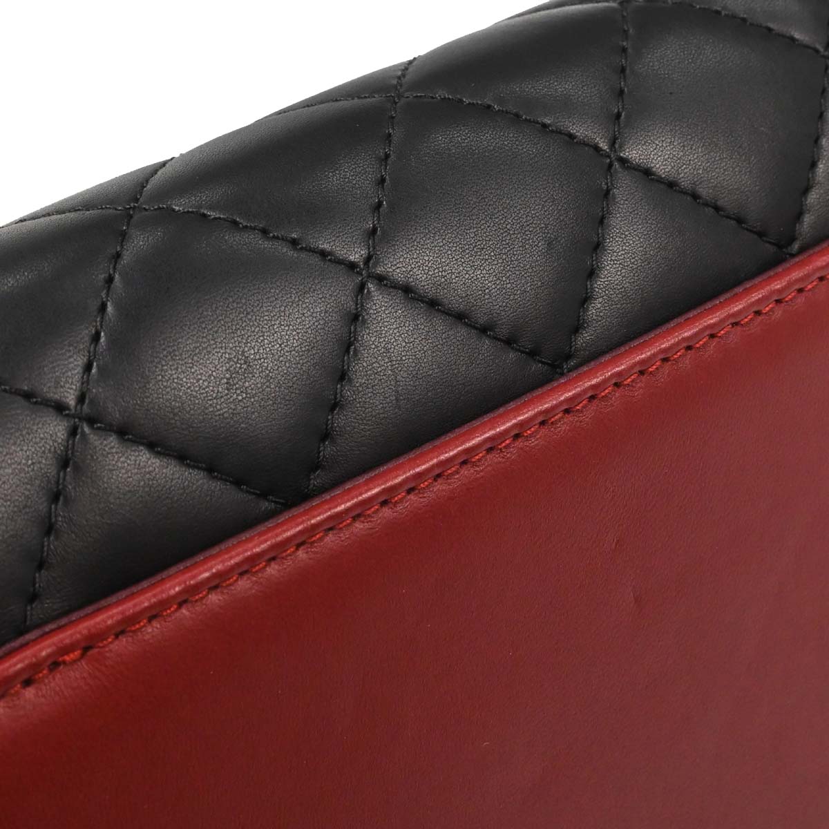 Chanel Black Lambskin Gabrielle Menu Clutch Handbag