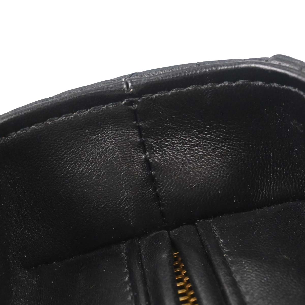 Christian Dior Black Lambskin Large Lady Dior Cannage 2way Shoulder Handbag