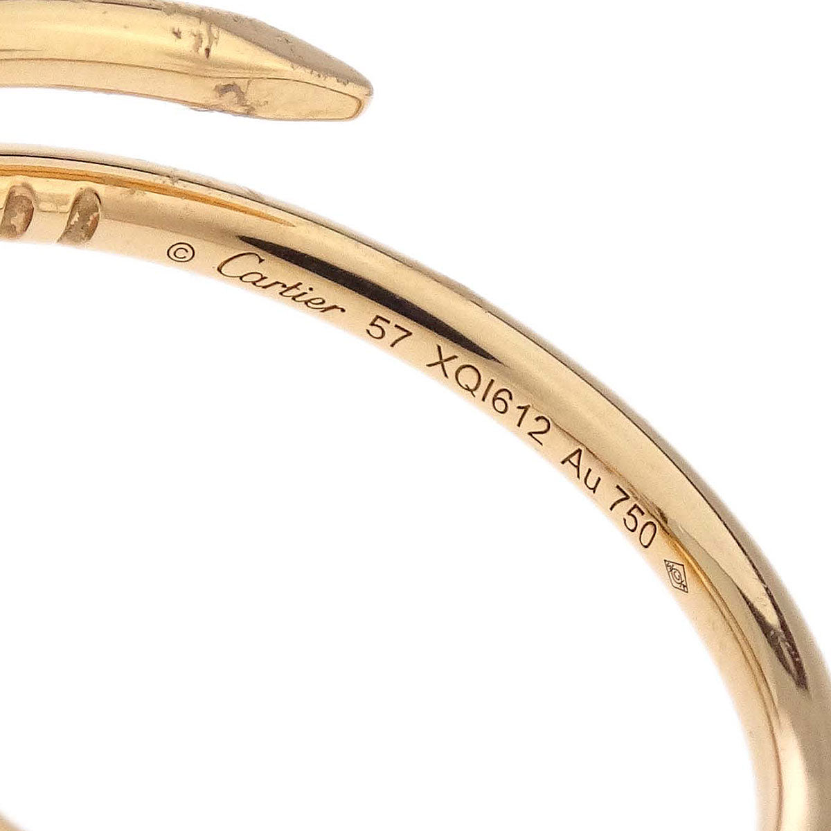 Cartier Juste Un Clou Ring Au750 Gold XQI612 #57 #56 Jewelry